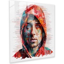 Painted Anarchy Eminem Cam Baskı - Canlı Şarkı Kolaj Duvar Tablosu - Eminem, Eminem, Cam Baskı, Cam Tablo, 30X30