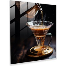 Painted Anarchy Kahve Dökme Cam Baskı - Kahve, Cam Baskı, Cam Tablo, Rafine, 30X30