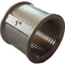 Kalde 1" DN25 Krom Dişli Manşon - Chrome Plated Brass Female Pipe Fitting