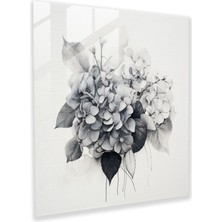 Painted Anarchy Ortanca Karma Teknik Cam Baskı - Ortanca, Fotoğraf, Cam Duvar Sanatı, Cam Sanatı, 30X30