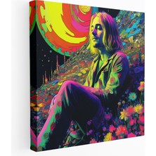 Painted Anarchy Kurt Cobain Kanvas Tablo - Kurt Cobain, Duvar Sanatı, Sanatsal Hayal Gücü, Kanvas Tablo, 30X30