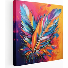 Painted Anarchy Cesur Tüy Duvar Sanatı - Tüy, Duvar Sanatı, Cesur Ifade Parçası, Enerji ve Canlılık, 30X30