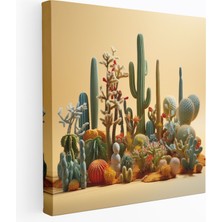 Painted Anarchy Çöl Duvar Dekorasyonu - Kaktüs Koleksiyonu Kanvas Tablo - Çöl, Kanvas Tablo, Duvar Dekorasyonu, Çöl, 30X30