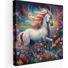 Painted Anarchy Parıltılı Duvar Sanatı - Büyülü Tek Boynuzlu At Macerası - Parıltı, Işıltı, Kaprisli, Harika, 30X30