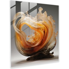 Painted Anarchy Kum Fırtınası Illüzyon Cam Baskı - Çöl, Ev Dekorasyonu, Cam Duvar Sanatı, Cam Sanatı, 30X30