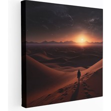Painted Anarchy Sonsuz Çöl Manzarası Kanvas Tablo - Çöl, Kanvas Tablo, Çöl Duvar Süslemesi, Kanvas Tablo, 30X30