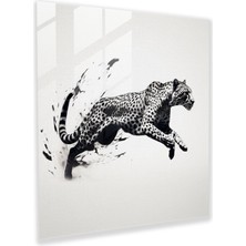 Painted Anarchy Çita Ev Dekorasyonu - Çita, Cam Duvar Sanatı, Duvar Dekorasyonu, Çita, 30X30