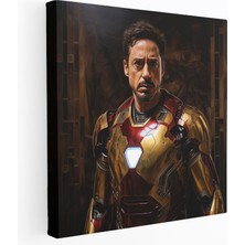 Painted Anarchy Marvel Gerçekçi Yağlıboya Tablo Kanvas Tablo - Marvel, Marvel, Gerçekçi Yağlıboya Tablo, Demir Adam, 30X30