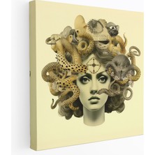 Painted Anarchy Medusa Kanvas Tablo - Medusa, Duvar Tablosu, Kolaj, Medusa, 30X30