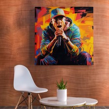 Painted Anarchy Eminem Graffiti Kanvas Tablo - Eminem, Duvar Sanatı, Kanvas Tablo, Ev Dekorasyonu, 30X30