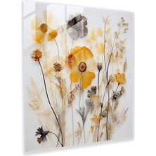 Painted Anarchy Kuru Çiçek Cam Baskı - Kuru Çiçek, Cam Baskı, Yarı Saydam Reçine, Cam Sanatı, 30X30