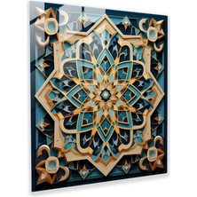Painted Anarchy Dini Tasvir Cam Baskı - Geometrik İslam Sanatı - Dini Tasvir, Modern Sanat, Dini Tasvir, Ev Dekorasyonu, 40x40
