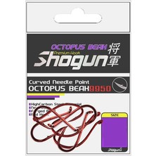 Shogun 9950 Octopus Beak Red Büyük Beden Olta Iğnesi No:6/0