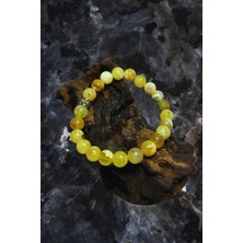 Ayre Style Opal Doğal Taş Sevgi Enerjisi Bilekliği 8mm- Sarı Doğal Taş Sevgi Enerji Bilekliği