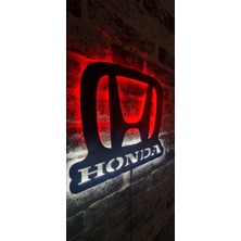 Galaksi Tasarım Honda Logo LED Işıklı Duvar Tablosu