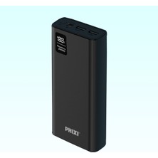 Phixi Hızlı Şarjlı Force 20.000 mAh Powerbank LCD Ekranlı  22.5W Pd Destekli Taşınabilir Şarj Cihazı