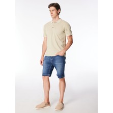 Sseinse Polo Yaka Düz Kum Erkek T-Shirt PE2703SS T-Shirtkum