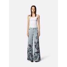 Versace Jeans Couture Kayık Yaka Düz Beyaz Kadın Bluz 76HAM625