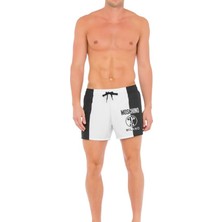 Moschino Siyah Beyaz Erkek Şort Mayo 241V3A4219