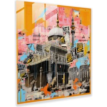 Painted Anarchy Pop Kabe Cam Baskı - Kabe, Modern Sanat, Pop Art Kolaj, Cam Duvar Sanatı, 30X30