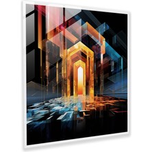 Painted Anarchy Kabe Cam Duvar Sanatı - Kabe, Geometrik Şekiller, Cam Duvar Sanatı, Soyut, 30X30