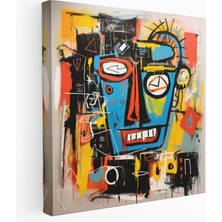 Painted Anarchy Basquiat Duvar Sanatı - Uyumlu Soyutlama - Basquiat, Geometrik Şekiller, Ev Dekorasyonu, Kanvas Tablo, 30X30