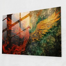 Ön Rafael Kardeşliği Anka Yükseliyor Ev Dekorasyonu - Ön Rafael Kardeşliği, Cam Sanatı, Ön Rafael Kardeşliği, Duvar Süslemesi, 35X25