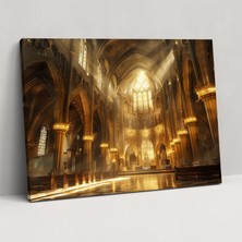 Painted Anarchy Michelangelo Katedrali Kanvas Tablo - Michelangelo, Kanvas Tablo, Ev Dekorasyonu, Kanvas Tablo, 50 x 30 cm