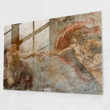 Painted Anarchy Michelangelo Cam Baskı Duvar Dekorasyonu - Michelangelo, Michelangelo, Duvar Dekorasyonu, Cam Baskı, 45X30