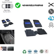 Yns57 Honda Jazz 2005 Yeni Ürün Havuzlu Üniversal Paspas   Mavi