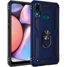 Samsung Galaxy A10S Çift Katmanlı ve Yüzüklü Tam Koruma Vega Premium Kılıf