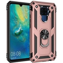 Huawei Mate 30 Lite Çift Katmanlı ve Yüzüklü Tam Koruma Vega Premium Kılıf