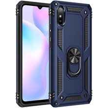 Redmi 9A Çift Katmanlı ve Yüzüklü Tam Koruma Vega Premium Kılıf