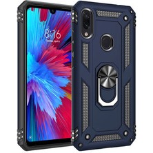 Redmi Note 7 Çift Katmanlı ve Yüzüklü Tam Koruma Vega Premium Kılıf