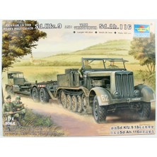 Trumpeter 07275 1/72 Ölçek Sd.kfz.9 (18T) Yarı Paletli Araç ve SD.AH.116 Dorse, Plastik Model Kiti