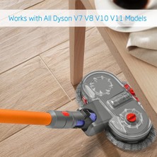 Qcuiil Dyson V7 V8 V10 V11 Elektrikli Süpürgeler Için Elektrikli Paspas Kafası Aparatı, Çıkarılabilir Su Deposu Paspas Kafası Paspas Pedleri Dahil (Yurt Dışından)