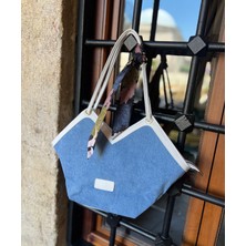 Zeyzey Butik Jean Kurdele Detaylı Askılı Çanta