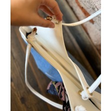 Zeyzey Butik Jean Kurdele Detaylı Askılı Çanta