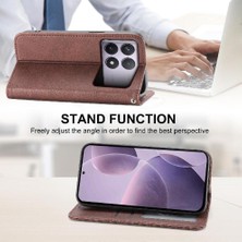 Manyi Mall Xiaomi Poco F6 Pro 5g Için Flip Case Standı Cüzdan El Kayışı Eşkenar Dörtgen Şekli (Yurt Dışından)