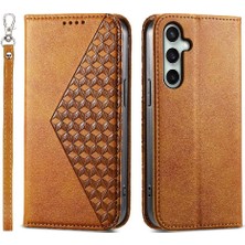 Manyi Mall Samsung Galaxy S24 Fe Eşkenar Dörtgen Şekli Için Flip Case Günlük Kullanım Standı El (Yurt Dışından)