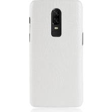 Manyi Mall Oneplus 6 Klasik Timsah Moda Uyumluluğu Için Şık Klasik Kılıf (Yurt Dışından)