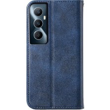 YH Mall Realme C65 Eşkenar Dörtgen Şekli Günlük Kullanım Için Flip Case El Kayışı Standı Cüzdan (Yurt Dışından)