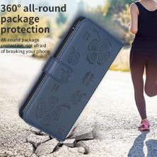 YH Mall Huawei Mate 60 Için Flip Case Kart Yuvaları Tutucu Kickstand Yonca Çiçek Pu (Yurt Dışından)