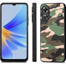 YH Mall Oppo A17 Anti Damla Kablosuz Şarj Özgürlük Camo Tasarım Için Kılıf (Yurt Dışından)