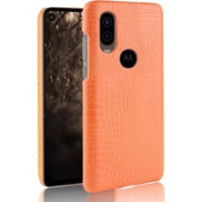 Mays Home1 Motorola One Vision Klasik Timsah Moda Için Şık Klasik Kılıf (Yurt Dışından)