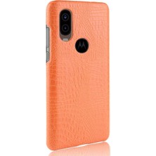 Mays Home1 Motorola One Vision Klasik Timsah Moda Için Şık Klasik Kılıf (Yurt Dışından)