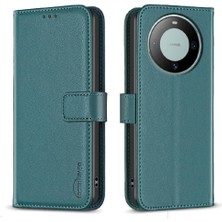 Mays Home1 Huawei Mate 60 Çok Renkli Iş Deri Çanta Cüzdan Kartı Için Flip Case (Yurt Dışından)