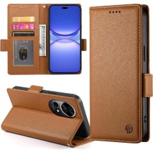 Bdt Shop Huawei Nova 12 Pro Için Flip Case Cüzdan Iş Çevir Kart Yuvaları Günlük Kullanım (Yurt Dışından)