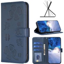 Bdt Shop Onur Için Flip Case 90 5g Pu Deri Yonca Çiçek Kart Yuvaları Tutucu (Yurt Dışından)