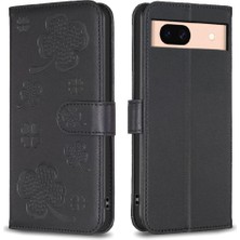 Bdt Shop Google Piksel 8A Yonca Çiçek Çok Renkli Cüzdan Kart Yuvaları Için Flip Case (Yurt Dışından)